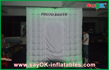 La cabina gonfiabile della foto assume la tenda bianca gonfiabile di illuminazione della cabina della foto del LED Photobooth con un colore di 210 D Oxford