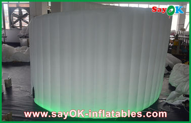 Grande 4mL X 3mH parete a spirale gonfiabile della foto della cabina di noleggio gonfiabile, forte parete del panno LED di Oxford