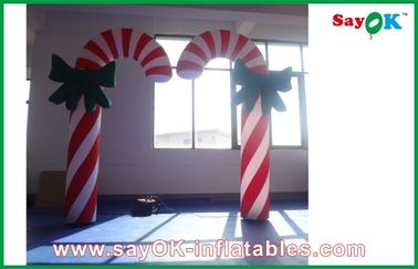 Luci di Natale gonfiabili del bastoncino di zucchero della decorazione di illuminazione di H2.5m