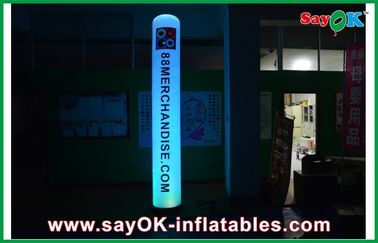 Colonna gonfiabile di illuminazione di pubblicità LED della colonna gonfiabile della decorazione con stampa di logo