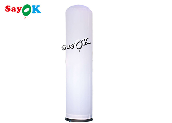 Colonna gonfiabile bianca su ordinazione della colonna del LED per la pubblicità