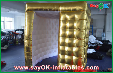Cabina gonfiabile dorata della foto del LED/forte panno Photobooth di Oxford con la luce del LED