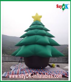 Decorazioni gonfiabili gonfiabili verdi di festa dell'albero di Natale