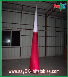 Principale accendendo la decorazione gonfiabile del cono del diametro 1.5meters per rosso di evento