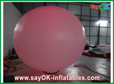 decorazione gonfiabile di illuminazione dei 2 tester, pallone leggero gonfiabile con la palla a terra