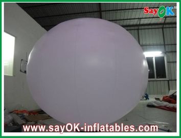 decorazione gonfiabile di illuminazione dei 2 tester, pallone leggero gonfiabile con la palla a terra