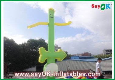 Pubblicità dell'uomo ballante di Man Rip-Stop Inflatable del ballerino gonfiabile dell'aria con la direzione che dà, uomo gonfiabile del tubo dell'aria