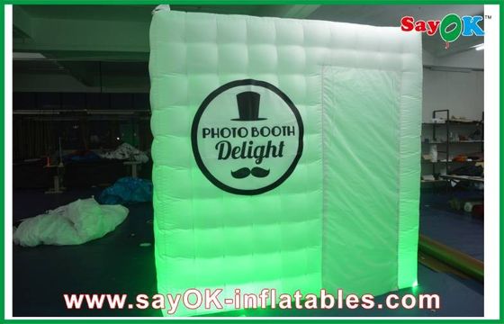 La pubblicità della cabina visualizza la cabina gonfiabile mobile portatile LED della foto del cubo con Logo Printing ROHS