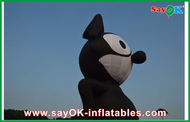 Animali gonfiabili Tissu Oxford PVC Gatto nero gonfiabile Per eventi / parchi di divertimenti
