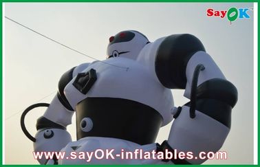 Personaggi dei cartoni animati gonfiabili nero/bianchi, robot gonfiabile del panno di Oxford