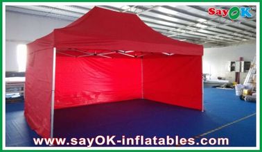 Strutture di alluminio della tenda a finestra durevole del panno di Oxford della tenda del baldacchino di evento rosse con stampa