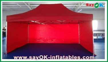 Strutture di alluminio della tenda a finestra durevole del panno di Oxford della tenda del baldacchino di evento rosse con stampa