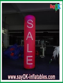 Decorazione gonfiabile di illuminazione di Advertsing H2m, colonna di nylon di illuminazione del panno
