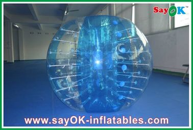 palla trasparente/blu dei giochi gonfiabili di sport del PVC di 0.8mm, del paraurti