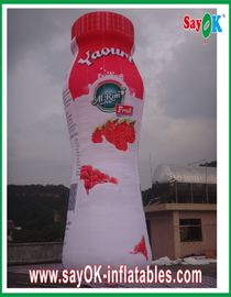 Bottiglia gonfiabile del yogurt della tela cerata a prova di fuoco del PVC per la campagna di Adversting