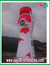 Bottiglia gonfiabile del yogurt della tela cerata a prova di fuoco del PVC per la campagna di Adversting