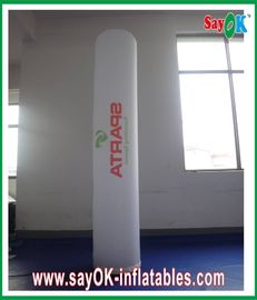 La festa nuziale verde ha condotto la luce gonfiabile della colonna gonfiabile LED con la stampa del Logo Pillar
