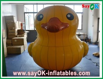 Palloni gonfiabili per animali Eventi Altezza 4M Anatra gialla gonfiabile personalizzata con soffiatore d'aria da 750w