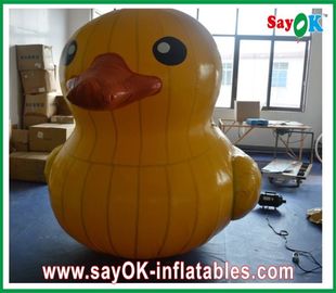 Palloni gonfiabili per animali Eventi Altezza 4M Anatra gialla gonfiabile personalizzata con soffiatore d'aria da 750w