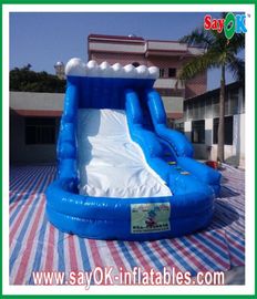 Slide gonfiabile e scivolo con piscina Ambientale-Friendly Oceano blu Slide gonfiabile 0,55mm PVC con piscina d'acqua
