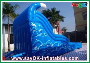 Slide gonfiabile e scivolo con piscina Ambientale-Friendly Oceano blu Slide gonfiabile 0,55mm PVC con piscina d'acqua