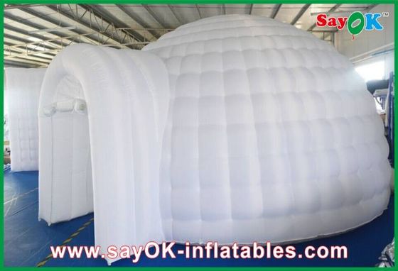 Tenda gonfiabile Campeggio Tenda gonfiabile Igloo Dome Tenda gonfiabile Air Tenda resistente al fuoco Tissu forte con luci a led