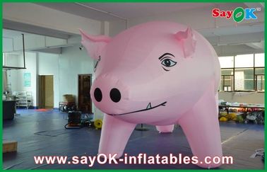 Fumetto gonfiabile rosa gigante del maiale su misura per la pubblicità