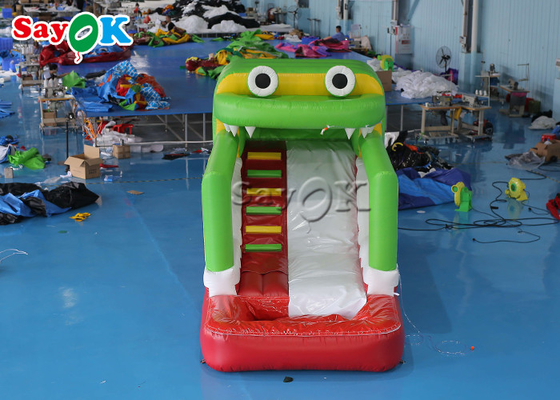 Slide gonfiabile per bambini piccoli PVC gonfiabile rana Slide umido asciutto per parco di divertimenti