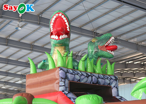 Castello rimbalzante di rimbalzo dei bambini del parco di divertimenti di tema gonfiabile del dinosauro