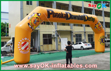 PVC gonfiabile impermeabile 11mLx4.5mH dell'arco 0.6mm del ventilatore gonfiabile dell'arco per la pubblicità