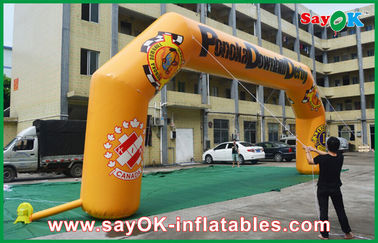 PVC gonfiabile impermeabile 11mLx4.5mH dell'arco 0.6mm del ventilatore gonfiabile dell'arco per la pubblicità