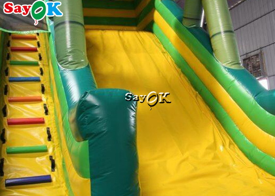 Slide gonfiabile per bambini Commerciale Slide gonfiabile Bouncer Slide Panda Bamboo Foresta tema Slide gonfiabile scivoloso