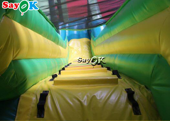 Slide gonfiabile per bambini Commerciale Slide gonfiabile Bouncer Slide Panda Bamboo Foresta tema Slide gonfiabile scivoloso