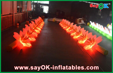 Catena di fiore gonfiabile lunga della decorazione LED di illuminazione per il panno del nylon di evento