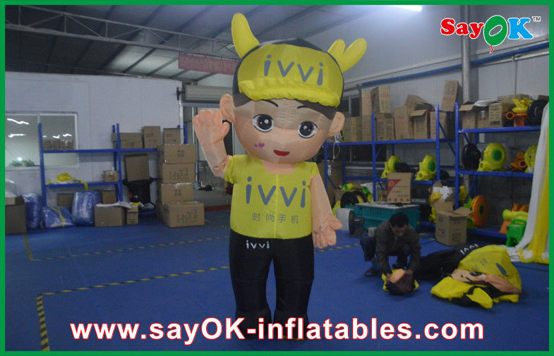 Personaggi di cartoni animati per feste di compleanno 2M Medio esterno giallo personaggi di cartoni animati gonfiabili eccellenti per bambini