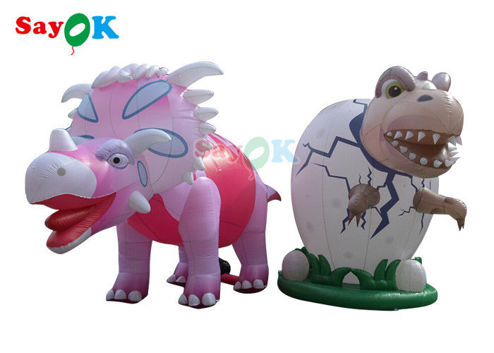 Personaggi pubblicitari gonfiabili 4m Dinosauro gigante gonfiabile per decorazioni festive Resistenza al vento