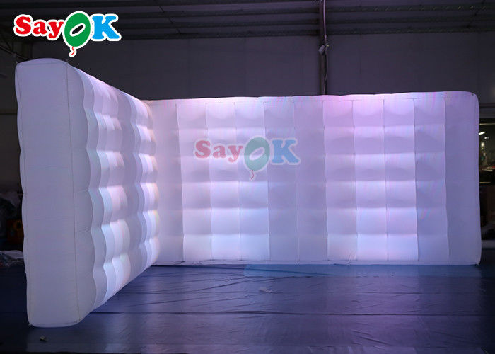 Oxord Tissu gonfiabile Photo Booth sfondo LED Illuminazione a parete LED gonfiabile colorato
