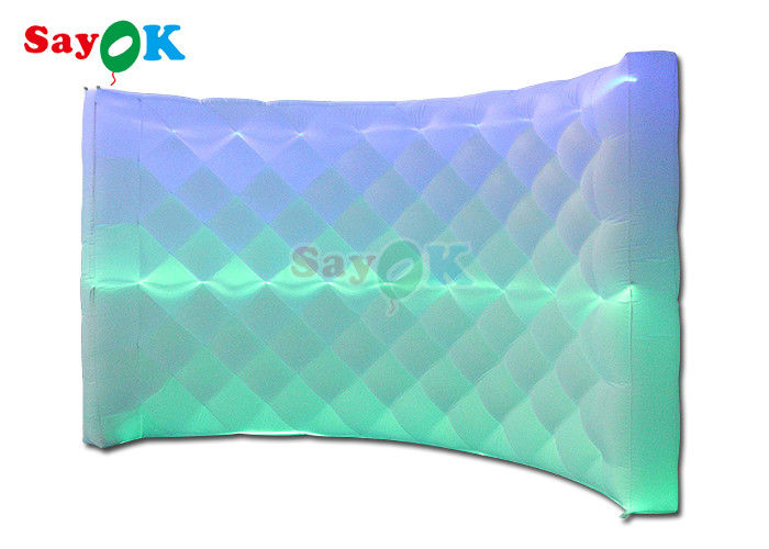 360 fotocamera gonfiabile recinto sfondo parete led cambio luce curva fotocamera gonfiabile parete