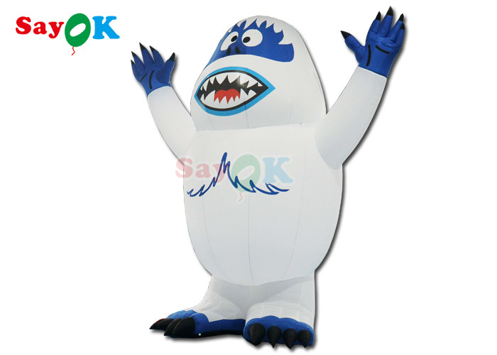Animali gonfiabili Vacanze Illuminazione a Led Monstro di neve gonfiabile Uomo di neve Monstro gonfiabile a aria Giocattolo per decorazioni all'aperto