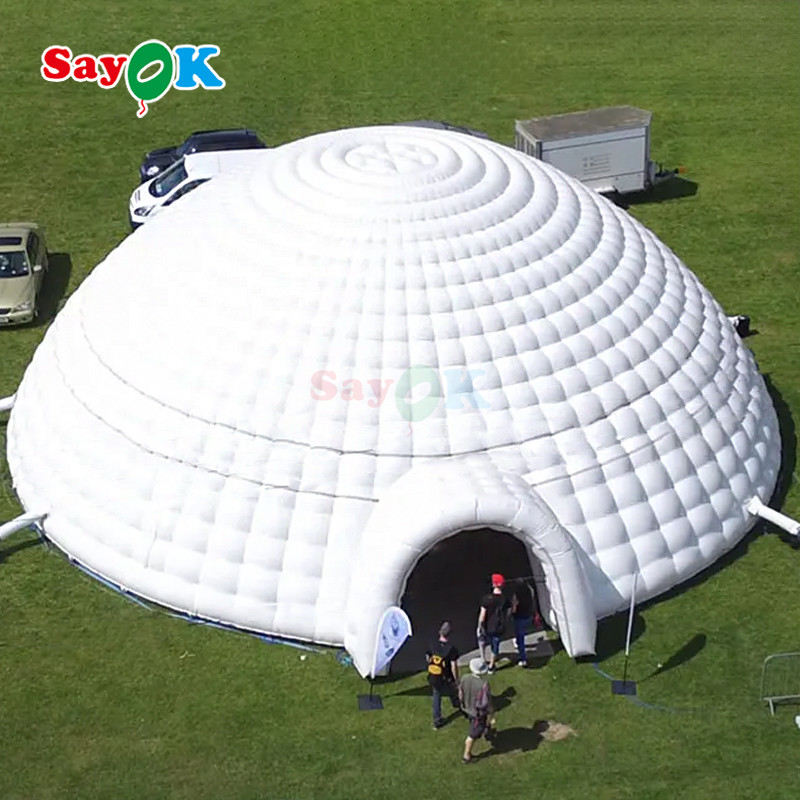 Tarpaulin in PVC 12m 40ft gigante gonfiabile tenda igloo cupola per eventi di festa all'aria aperta sport
