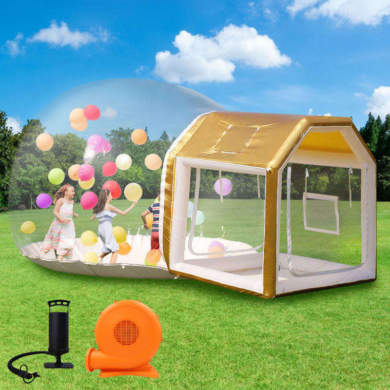 Sayok Golden Bubble Houses portabile trasparente gonfiabile Bubble House tenda per il matrimonio di festa