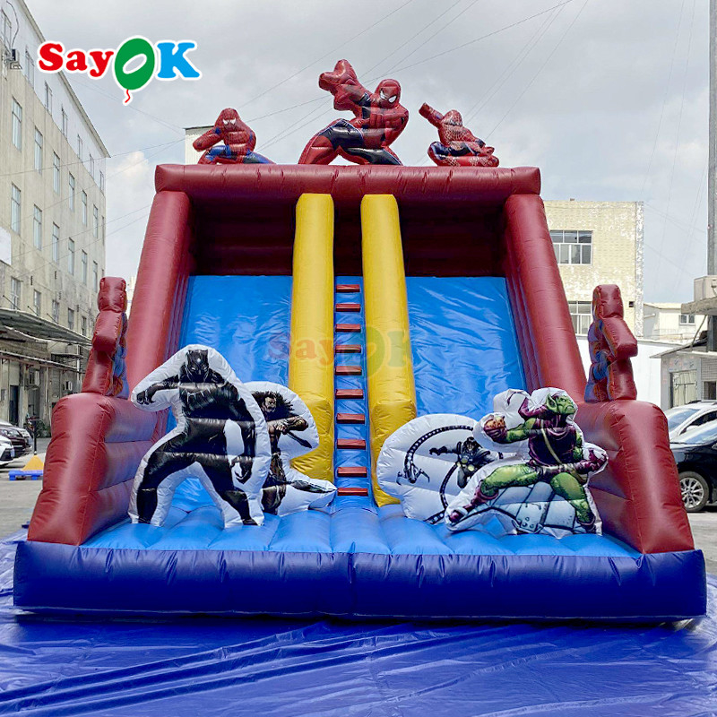 Commerciale colorato casa gonfiabile rimbalzo & combo scivolo per bambini e adulti Outdoor PVC Bouncy Castle