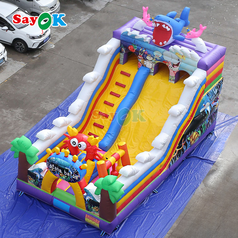 Sayok Seaworld Bouncing Castle Inflatabile Outdoor Inflatabile Bounce House Combo per bambini