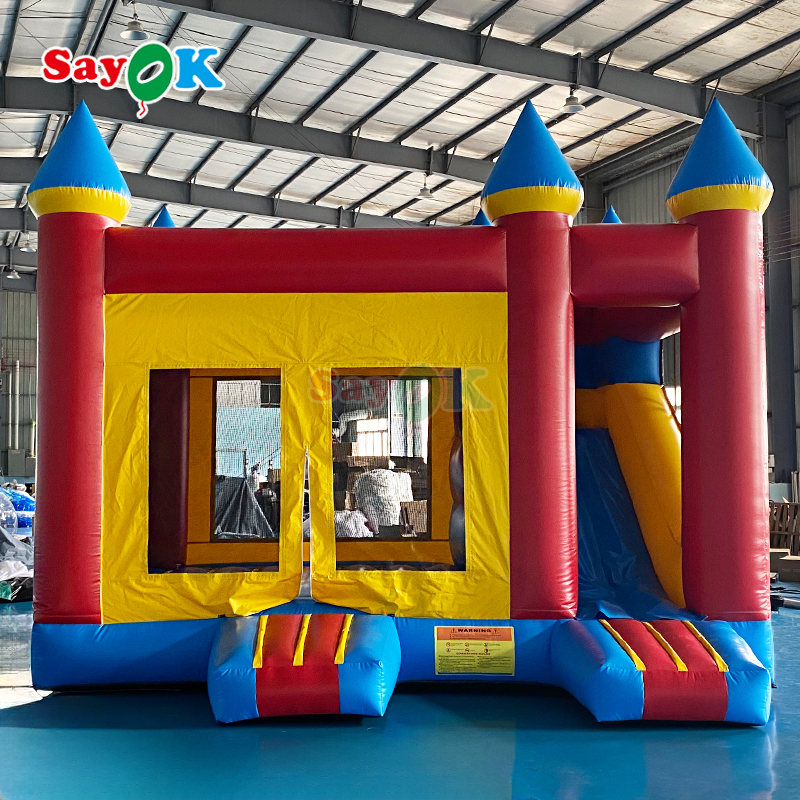 Sayok Castello Gonfiabile Rimbalzante Gonfiabile per Bambini in PVC per Uso Commerciale per Esterni