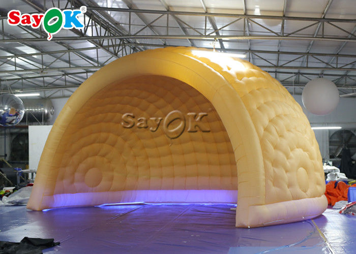 Tenda gonfiabile a cupola ROHS Parchi di divertimento 6m LED Tenda gonfiabile a cupola d'aria