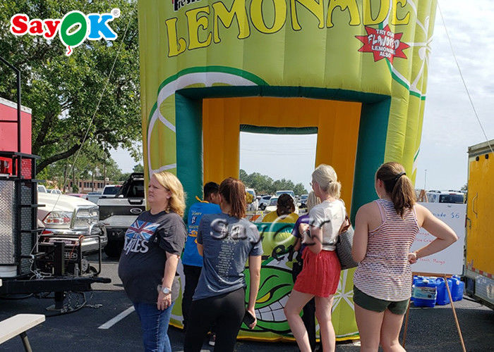 Tenda gonfiabile mobile gonfiabile pubblicità Limonata Standing Booth Drink Bar Promozione