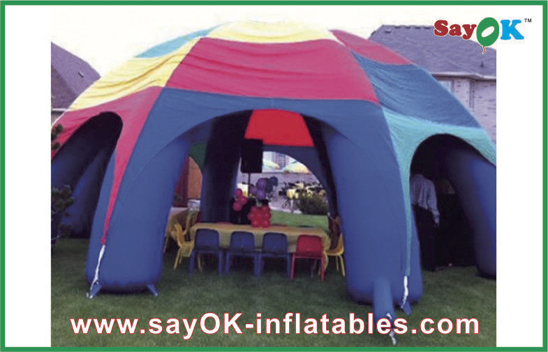 Tenda gonfiabile per esterni Tenda gonfiabile per aria Tenda a ragno impermeabile per la famiglia Campeggio all'aperto Tenda di festa pubblicitaria personalizzata