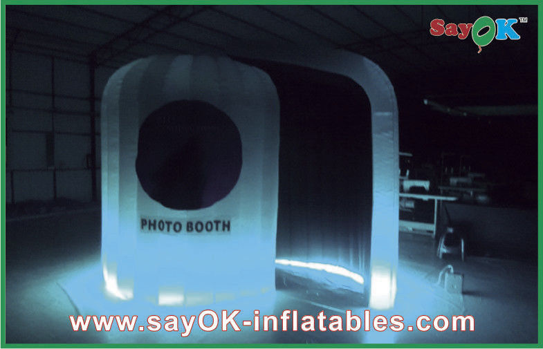 Cabina portatile della foto che stampa Logo Inflatable Photo Booth LED che si accende per la sarchiatura/partito