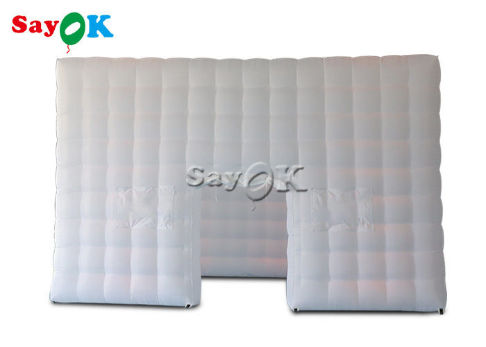 Tenda gonfiabile a cubo 6.5m 21ft Tenda gonfiabile ad aria Marquee quadrata con luci a LED
