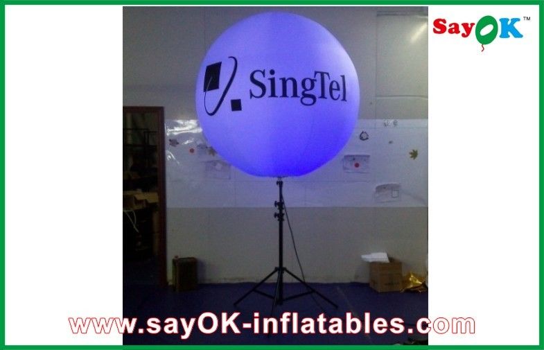Pubblicità del pallone gonfiabile del supporto della decorazione di illuminazione con il treppiede, pallone gonfiabile del treppiede di illuminazione